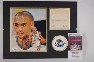 Placa Grant Hill AUTOGRAFIADA color mate impresión Detroit Pistons con certificado de autenticidad #Be99 - Imagen 1 de 3