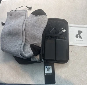 Calcetines térmicos Neveland grises con baterías y cargador, nuevos con etiquetas - tamaño mediano HS-100 - Imagen 1 de 2