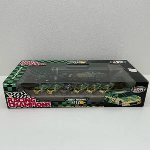 John Deere Motorsports Nascar 6 piece Commerative set with die cast transporter - Picture 1 of 16