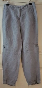 NUEVO NUEVO CON ETIQUETAS Poesía Moda Seda Lino Mujer Pantalones a Medida U782 Talla 8 - Imagen 1 de 10