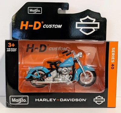 Harley Davidson Maisto 1953 FL Hydra Glide Series 40 1:18 Die Cast Foto 1 de 4