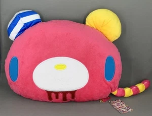 Chax-GP Gloomy x Nanbaka 11 UNO #517 Plush Bear Face Cushion 15" tag RARE - Picture 1 of 5