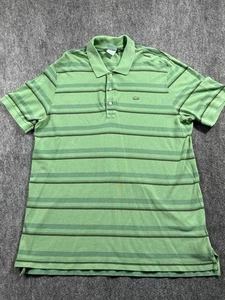Polo a rayas verde Lacoste para hombre talla 7 - Imagen 1 de 8