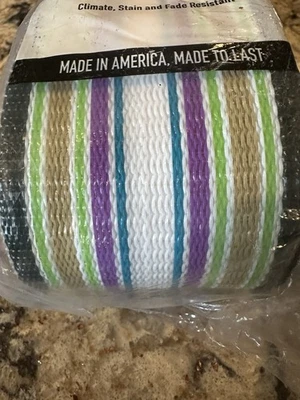 Silla de césped EE. UU. Kit de re-web Spring Fling Kit de correas a rayas púrpura 50' X 3"" Nuevo Foto 1 de 4