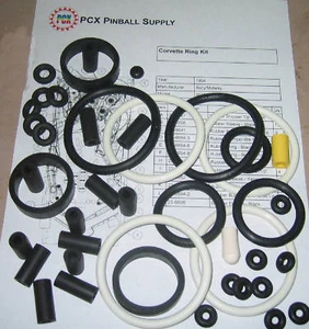 1994 Bally/Midway Corvette Flipper Gummiring Kit - Bild 1 von 1