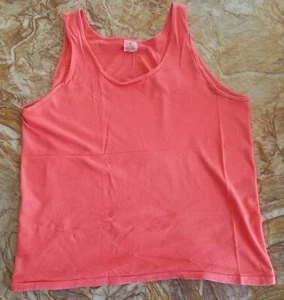 Canotta sportiva vintage anni 80 punto singolo Gap ~ Made in USA uomo taglia M ~ arancione - Foto 1 di 4