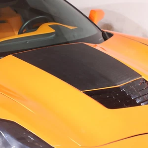 Calcomanía exterior con capucha grande negra para Corvette C7 2014-2019 - Imagen 1 de 6