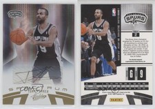 2010-11 Absolute Memorabilia Gold Spectrum Auto /8 Tony Parker #32 Auto HOF