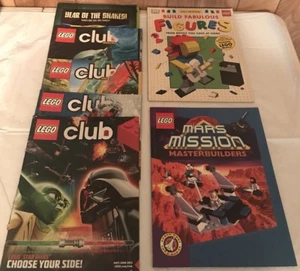 LEGO MAGAZINE & LEGO BOOK LOT - 5 MAGAZINES & 2 BOOKS - Foto 1 di 4