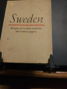 1933 "Sweden" by Erik Lindberg Good Vintage Travel Book by Swedish Traffic Assn - Picture 1 of 7