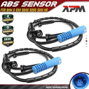 2x ABS Sensor Raddrehzahl Drehzahlfühler Hinten für BMW 5 E39 520d 525d 520i M5 - Bild 1 von 8