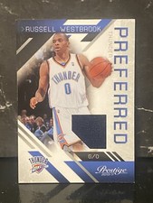Russell Westbrook Game Worn Jersey Card /99 2010-11 Prestige Basketball 