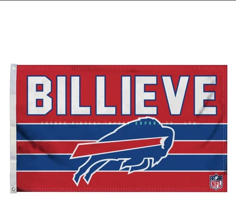 Buffalo Bills BILLIEVE 3x5 ft Premium Flag NFL Football Champions Gift Banner Cover