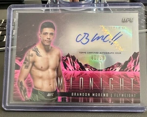 2024 Topps Midnight UFC Horizon Signatures Twilight /99 Brandon Moreno Auto - Bild 1 von 2