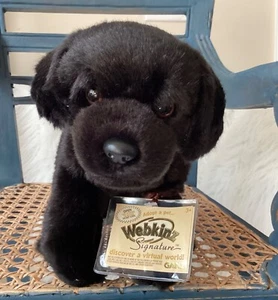 WEBKINZ SIGNATURE SMALL BLACK LAB WKSS2011 - NEW W/ SEALED CODE- HARD TO FIND - Picture 1 of 3