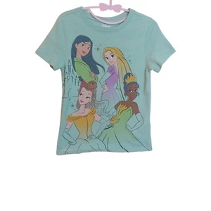 Gap Kids Unisex Disney Princess Sage Green Graphic Tee Shirt Toddlers 4T READ - Picture 1 of 13