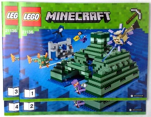 Lego® BAUANLEITUNG 21136 für Minecraft The Ocean Monument Neu - Bild 1 von 1