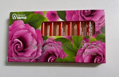 Болгарское РОЗОВОЕ МАСЛО ОТТО эссенция духи масло розы дамасской 10 X 2,1 мл - Изображение 1 из 4