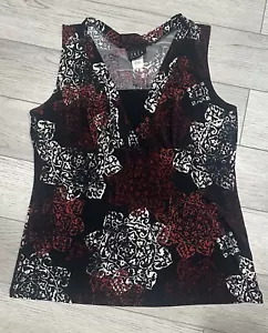 JKLA California Sleeveless Top Y2K Corporate Goth Whimsigoth Office Wear - Picture 1 of 5