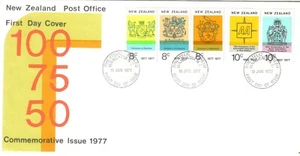 1977 FDC New Zealand Anniversaries Official FDC Cover 19th January 1977 Unaddres - Picture 1 of 1
