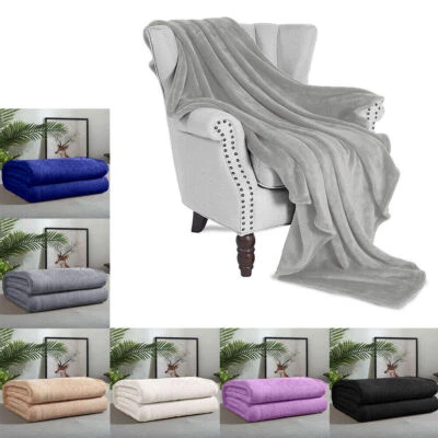 Manta de lana coralina - Manta suave 70 x 100 cm Foto 1 de 4