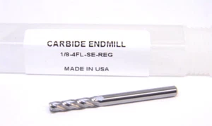 Nuevo molino extremo de carburo sólido Monster EE. UU. 1/8" 4FL-SE-REG, 4FSE, 206-001060 - Imagen 1 de 4
