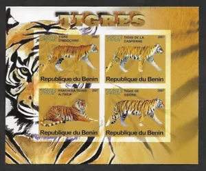 SMI) 2007 BENIN, TIGERS, WILD ANIMALS, FAUNA, IMPERFORADO, MNH - Picture 1 of 1
