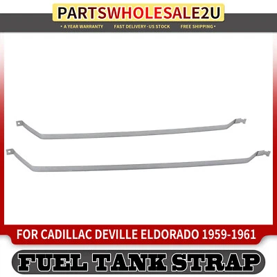 2 стальных ремня топливного бака для Cadillac Eldorado Series 60 Fleetwood 1959-1961 - Изображение 1 из 4