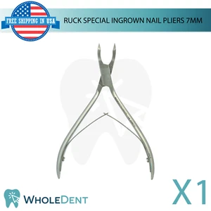 Ruck Special Ingrown Nail Pliers 7mm Stainless Steel Corner Nipper - Picture 1 of 4