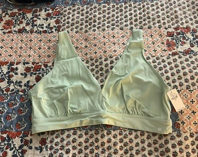 Women’s SZ 2X Old Navy V-Neck No Show Bralette~Mint Mist~ New~ - Imagem 1 de 4