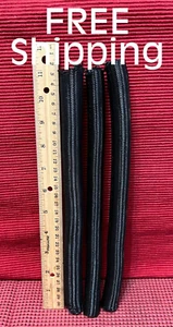 THREE (3) Braided Tech Wrap-A-Round Cable Sleeving ~ Black ( 10 inch ) - Picture 1 of 11