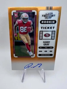 Danny Gray 2022 Contenders Optic Rookie Ticket Auto #112 Orange Prizm /50 RC SP - Picture 1 of 4
