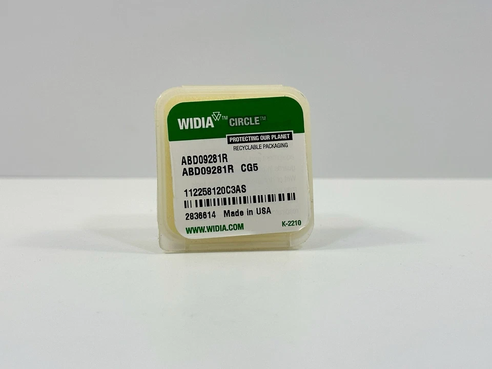 WIDIA ABD09281R Nueva Barra Micro Taladradora de Carburo Sólido 2836614 Grado CG5 2 piezas Foto 1 de 2