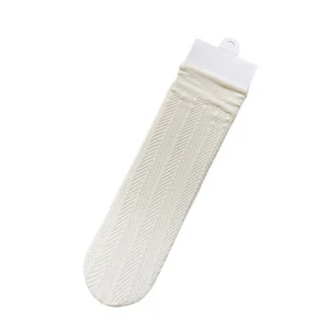 Girl Kid Child Mid Calf Elastic Striped Tight Stockings Stretch Soft Warm Socks - Picture 1 of 12