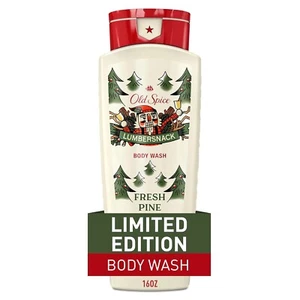 New Old Spice Body Wash, Holiday Edition, Lumbersnack Fresh Pine, 16 fl oz - Picture 1 of 1