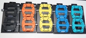 Race Face Chester MTB Platform Flat Pedals Black Orange Yellow Blue Turquoise - Picture 1 of 17