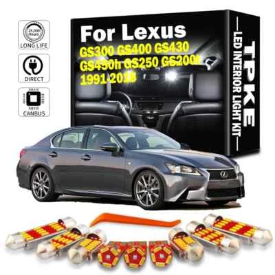 Kit de luces domo mapa interior LED Canbus para Lexus GS300 GS400 GS430 GS450h GS250 Foto 1 de 4