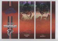 2005 Playoff Absolute Memorabilia Team Tandems Spectrum Michael Vick TJ Duckett