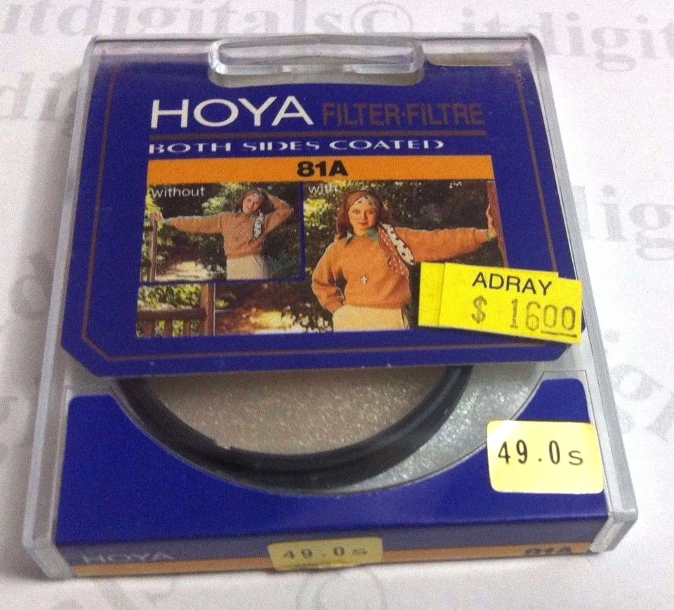 Hoya 49mm 81A 81-a Lens Filter B&W Color Film Digital Warm Up 49 mm Japan 81 a - Image 1 of 3