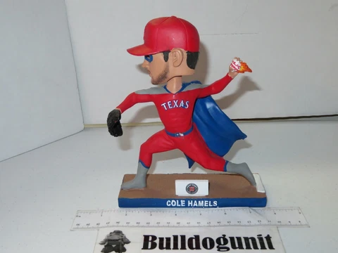 Cole Hamels Texas Rangers Bobblehead Baseball Bobble Head Figure MLB Cover