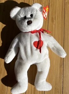 *RARE* VALENTINO RARE 1993 TY INC Beanie Baby Brown Nose Tag PVC - Picture 1 of 10