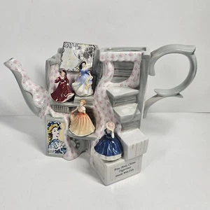 **COSÌ COM'È** Tiny Pretty Ladies Market Stall teiera Royal Doulton **COSÌ COM'È** - Foto 1 di 16