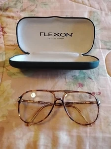 MARCHON ELLIOT DEMI AMBER Braun Schildpatt Pilotenbrille Vollrand Brille NUR GESTELL - Bild 1 von 4