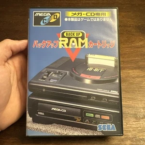 SEGA Mega Drive MEGA CD Backup RAM Back up RAM - Complete - Tested - Authentic - Picture 1 of 7