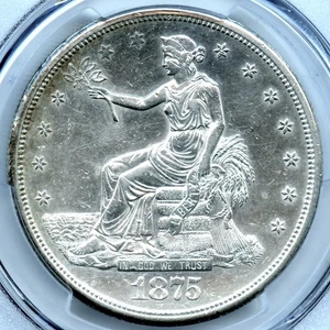 1875-S Trade Dollar, PCGS AU Detail - Picture 1 of 3