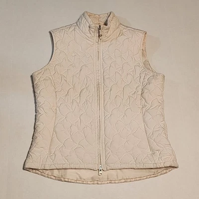Chaleco acolchado acolchado acolchado Royal Robbins para mujer blanco roto marfil talla mediana  Foto 1 de 4
