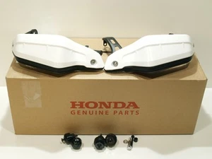 Protectores de nudillos dobles + extensiones blancas Honda CRF1100 Africa 53180-MKS-E00 genuinos - Imagen 1 de 8