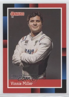 2021 Panini Donruss NASCAR Retro 1988 Red /299 Vinnie Miller #190 - Image 1 of 2