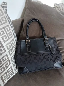 Bolso de mano Coach vintage negro - Imagen 1 de 5