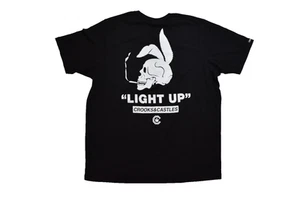 Camisa Negra Crooks & Castles Para Hombres Iluminada Fumar Calavera Hierba Nueva con Etiquetas 2XL - Imagen 1 de 5